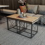 Hanah Home Defne - Atlantic Pine Juego de Mesa de Centro